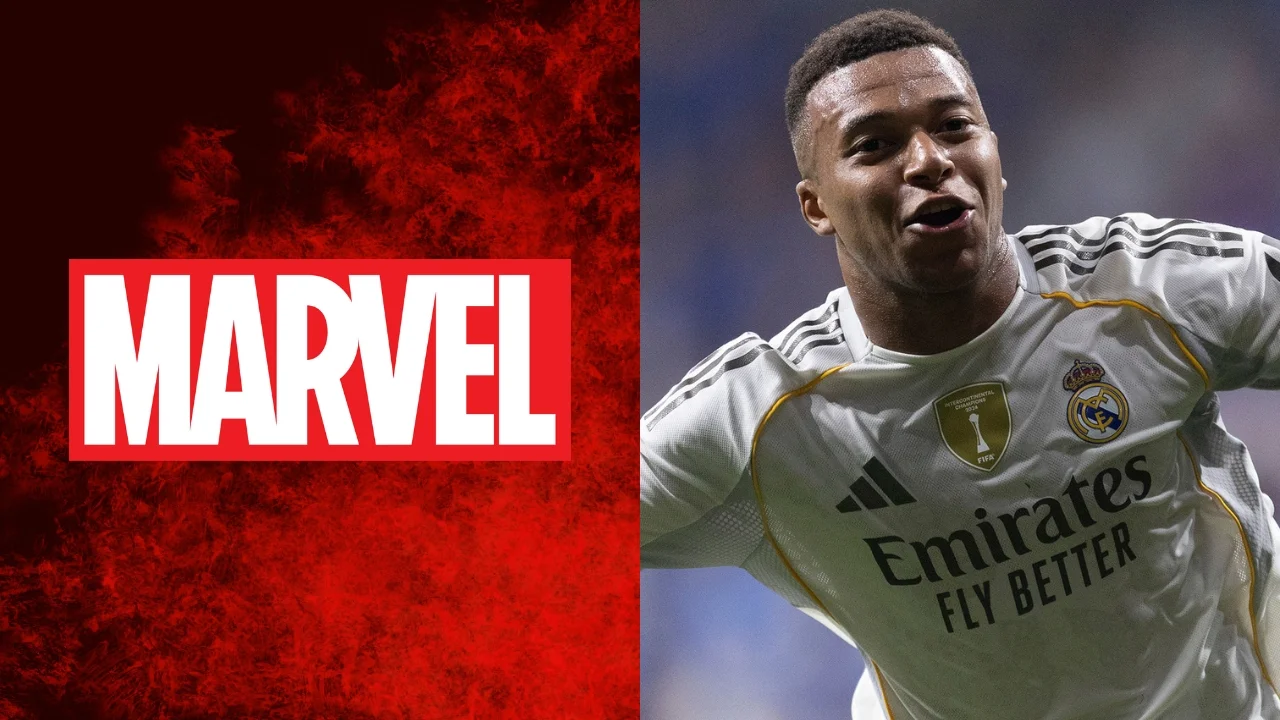 Una colaboración de película: Real Madrid y Marvel lanzan una nueva colección Mbappé, junto al logo de Marvel