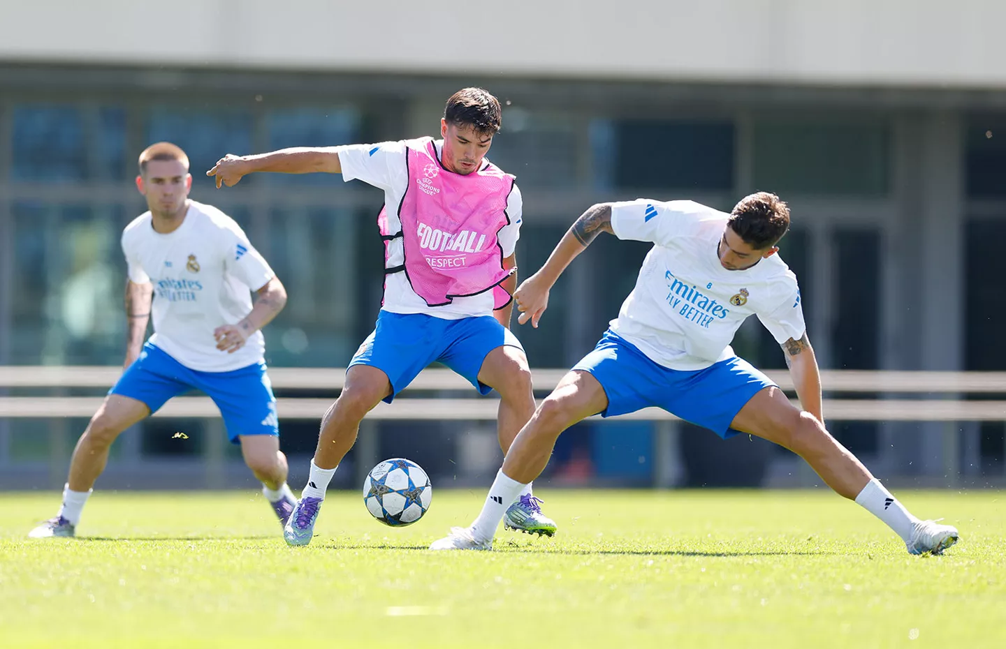 Real Madrid – Olympique de Marsella: horario y canal de TV del partido de Champions League Jugadores del Real Madrid preparando el partido de Champions contra el Olympique de Marsella