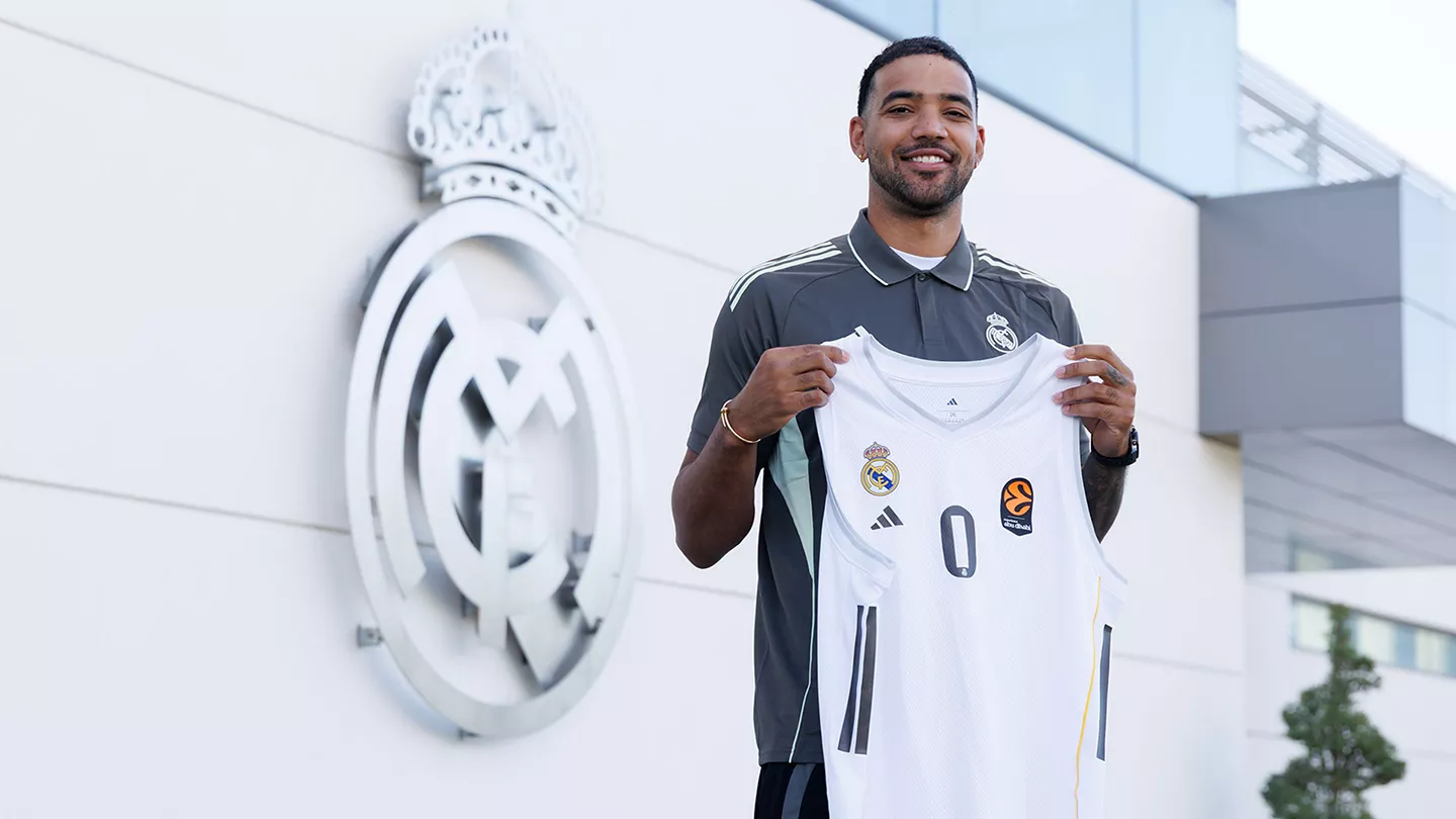 Trey Lyles, en su presentación con el Real Madrid.