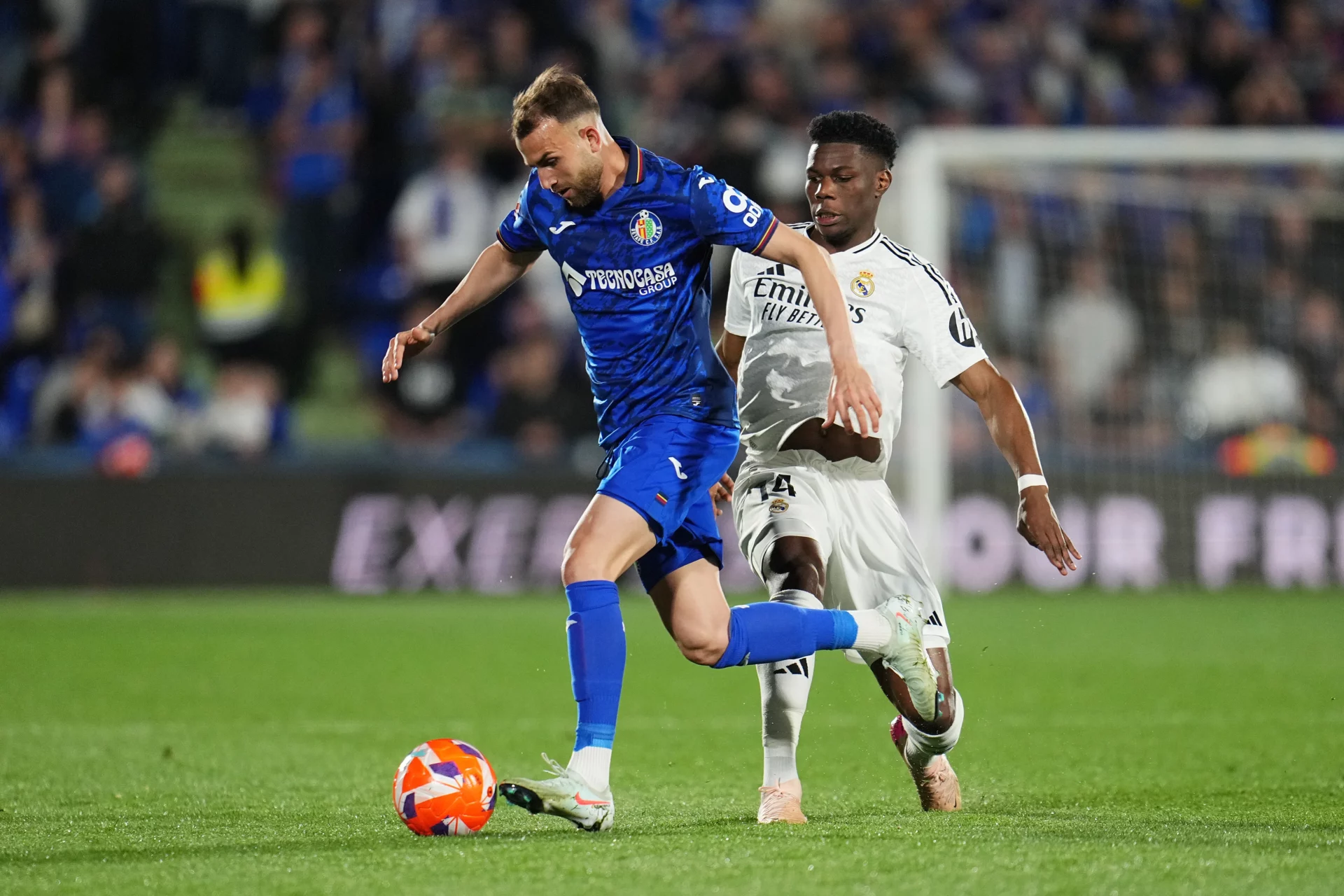 Borja Mayoral, durante un partido entre Getafe y Real Madrid
