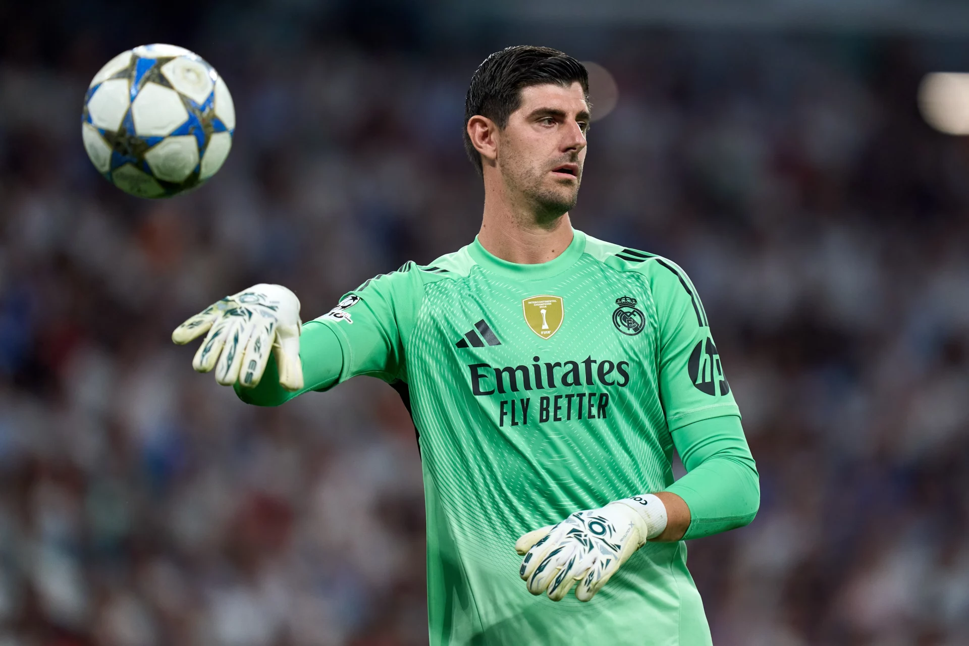 Thibaut Courtois cumplió 300 partidos con el Real Madrid frente a la Juventus