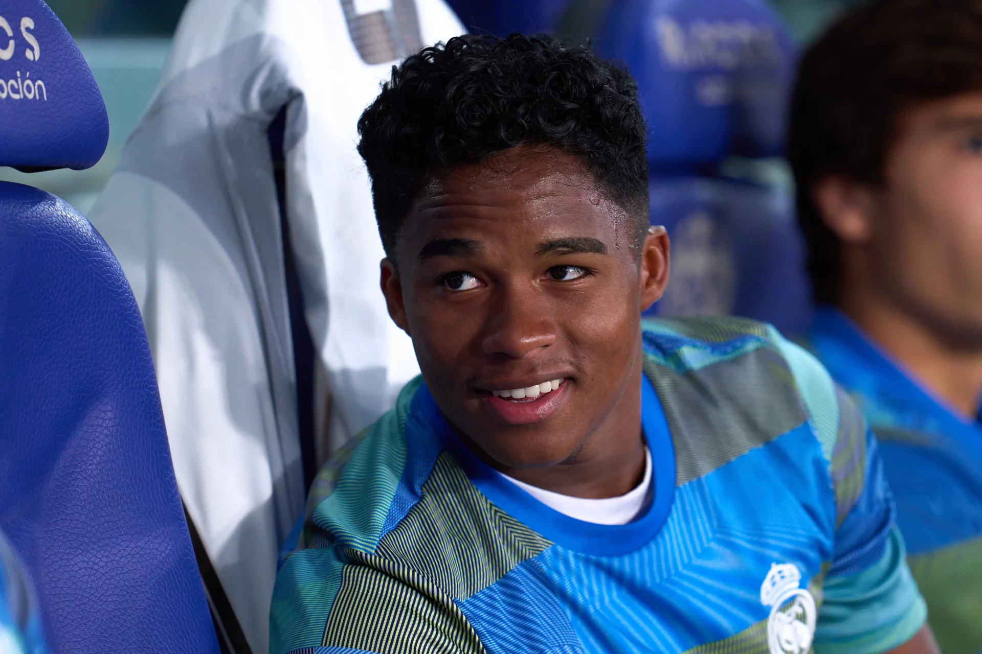 Endrick, en el banquillo del Real Madrid