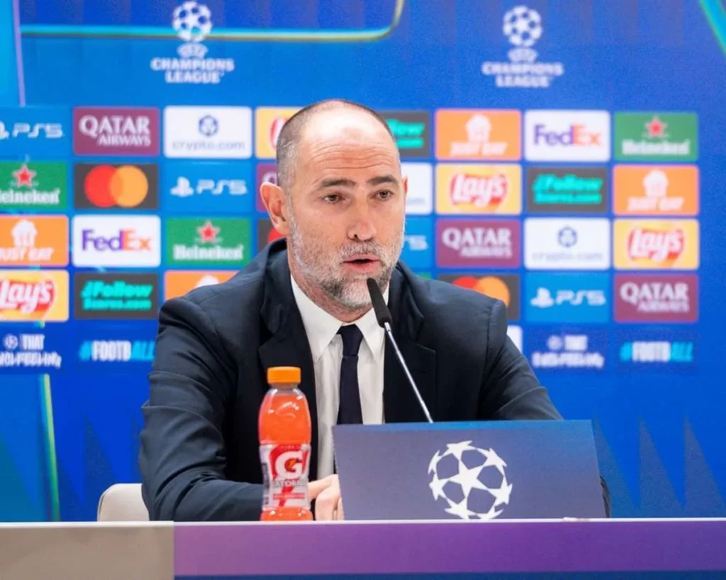 Igor Tudor habla en rueda de prensa en el Santiago Bernabéu antes de jugar contra el Real Madrid