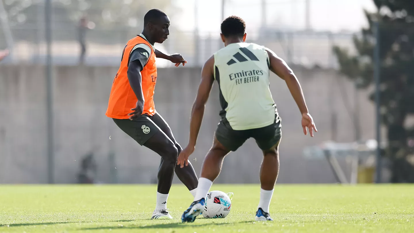 Ferland Mendy, una de las buenas noticias en el entrenamiento del Real Madrid