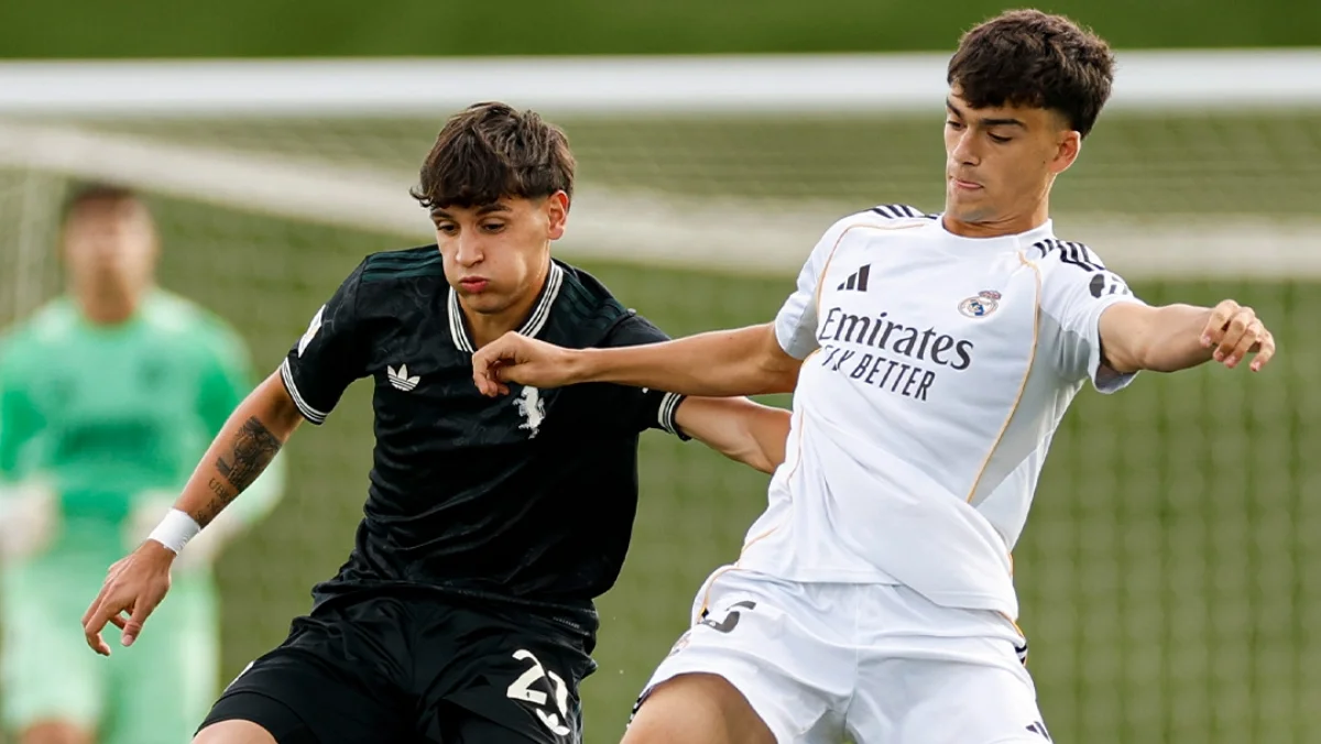 Victoria del Real Madrid Juvenil A frente a la Juventus en partido de UEFA Youth League.