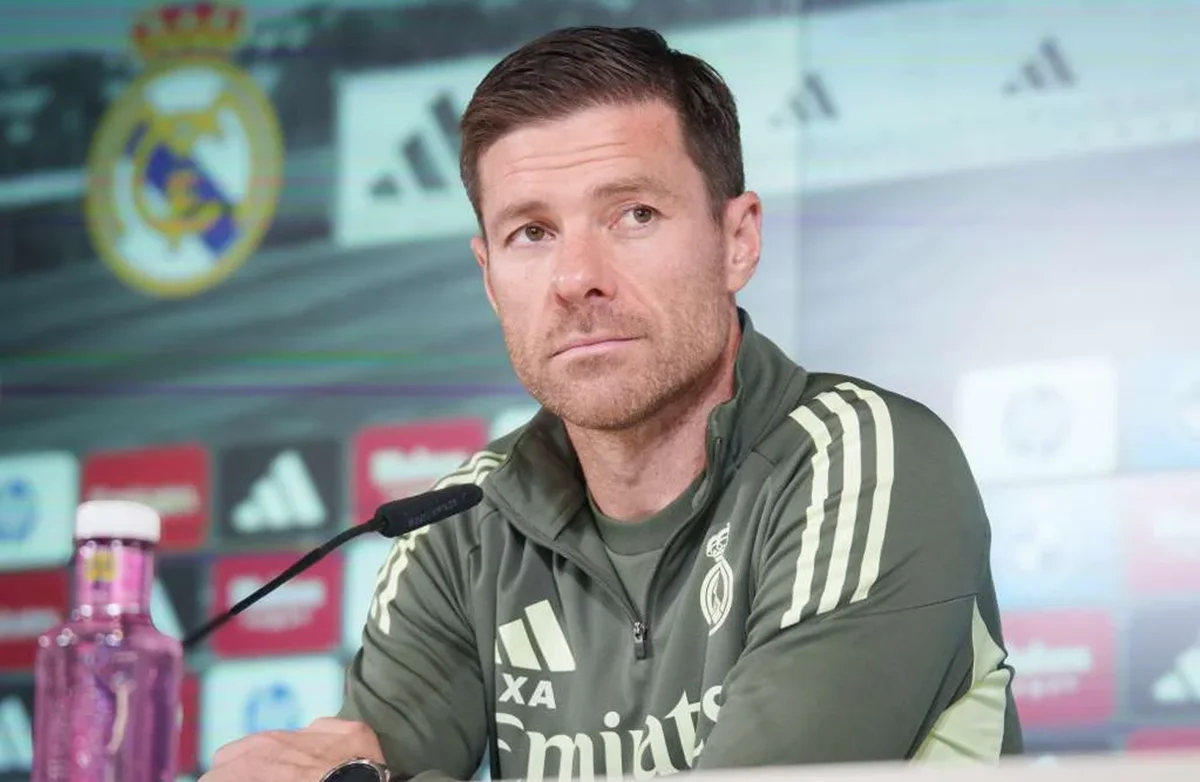 Xabi Alonso, durante la rueda de prensa previa al Getafe - Real Madrid.