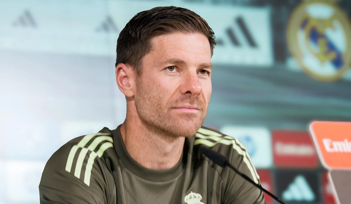 Xabi Alonso, durante la rueda de prensa previa al Villarreal
