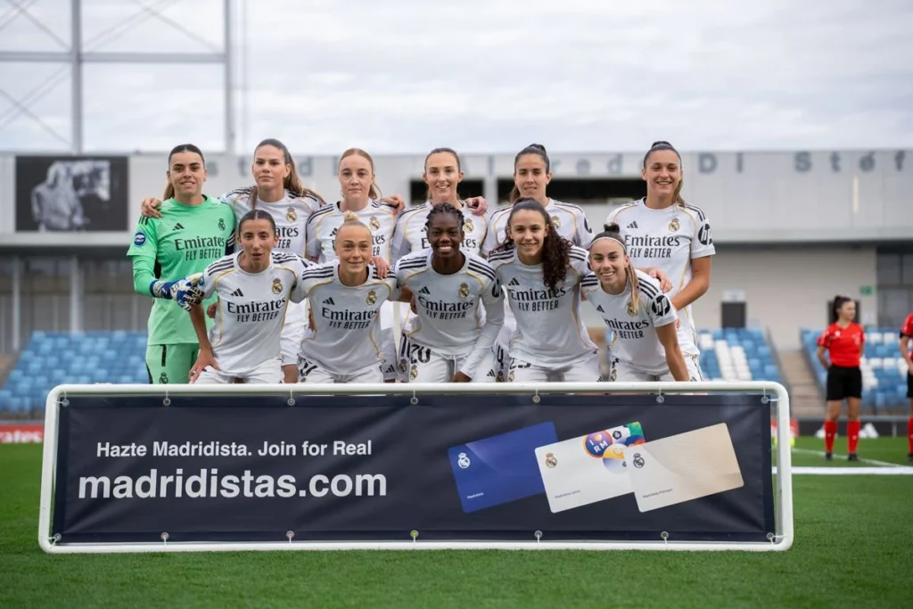La alineación del Real Madrid Femenino en la victoria contra el Eibar.
