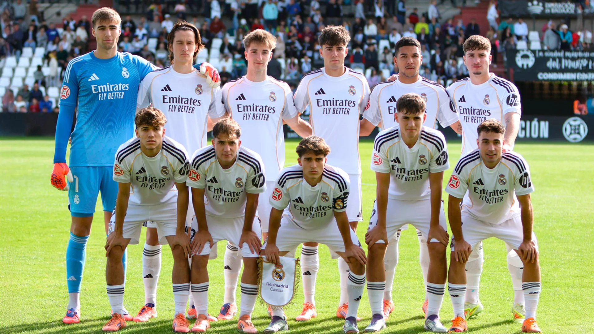 La alineación del Real Madrid Castilla de Arbeloa en su derrota frente al Mérida