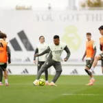 Buenas noticias para el Real Madrid en el penúltimo entrenamiento antes de visitar Vallecas