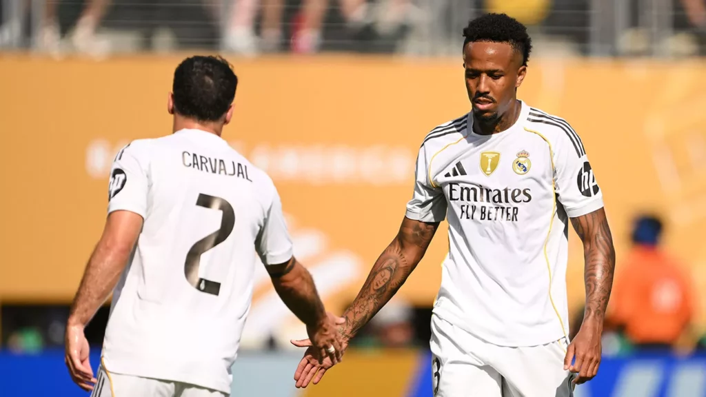 Carvajal y Militao, dos de las bajas del Real Madrid en defensa.