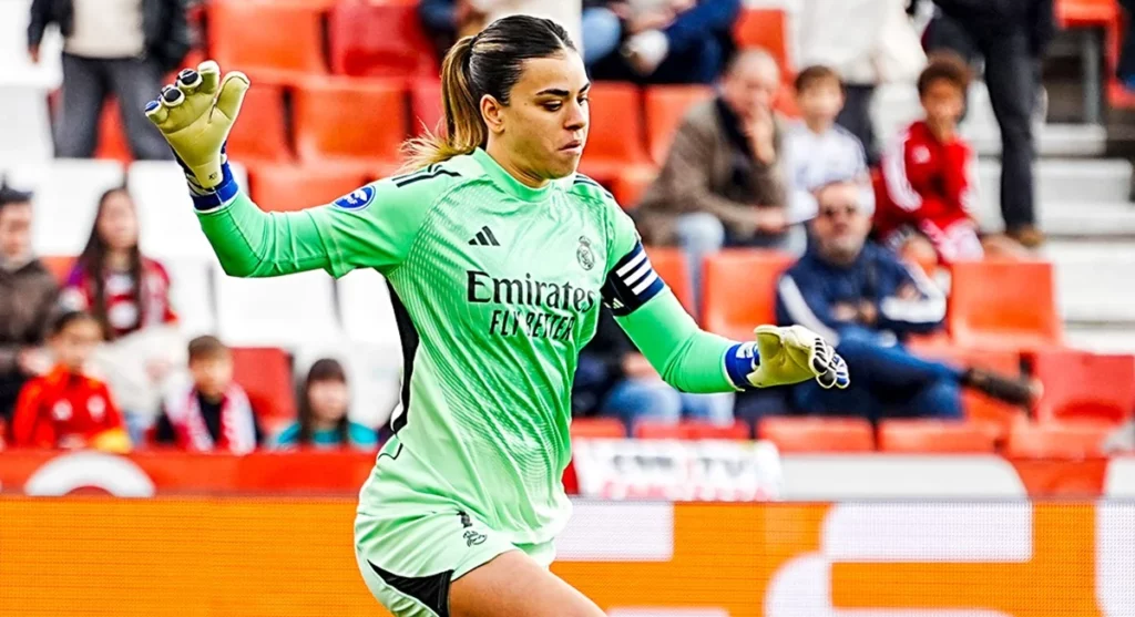 Misa Rodríguez, durante la victoria del Real Femenino ante el Granada en el Nuevo Los Cármenes.