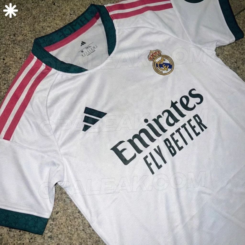 La camiseta del Real Madrid para la temporada 2025-26 combinará colores rosas y verdes.