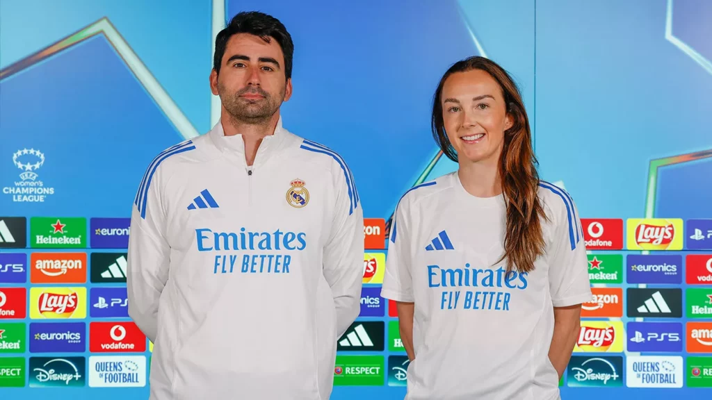 Pau Quesada y Caroline Weir dieron las claves del partido ante el Twente en rueda de prensa.