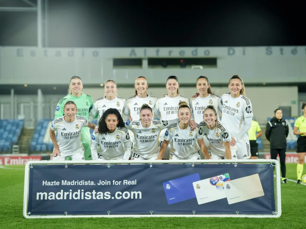 La alineación del Real Madrid Femenino en su derrota ante el Athletic Club.
