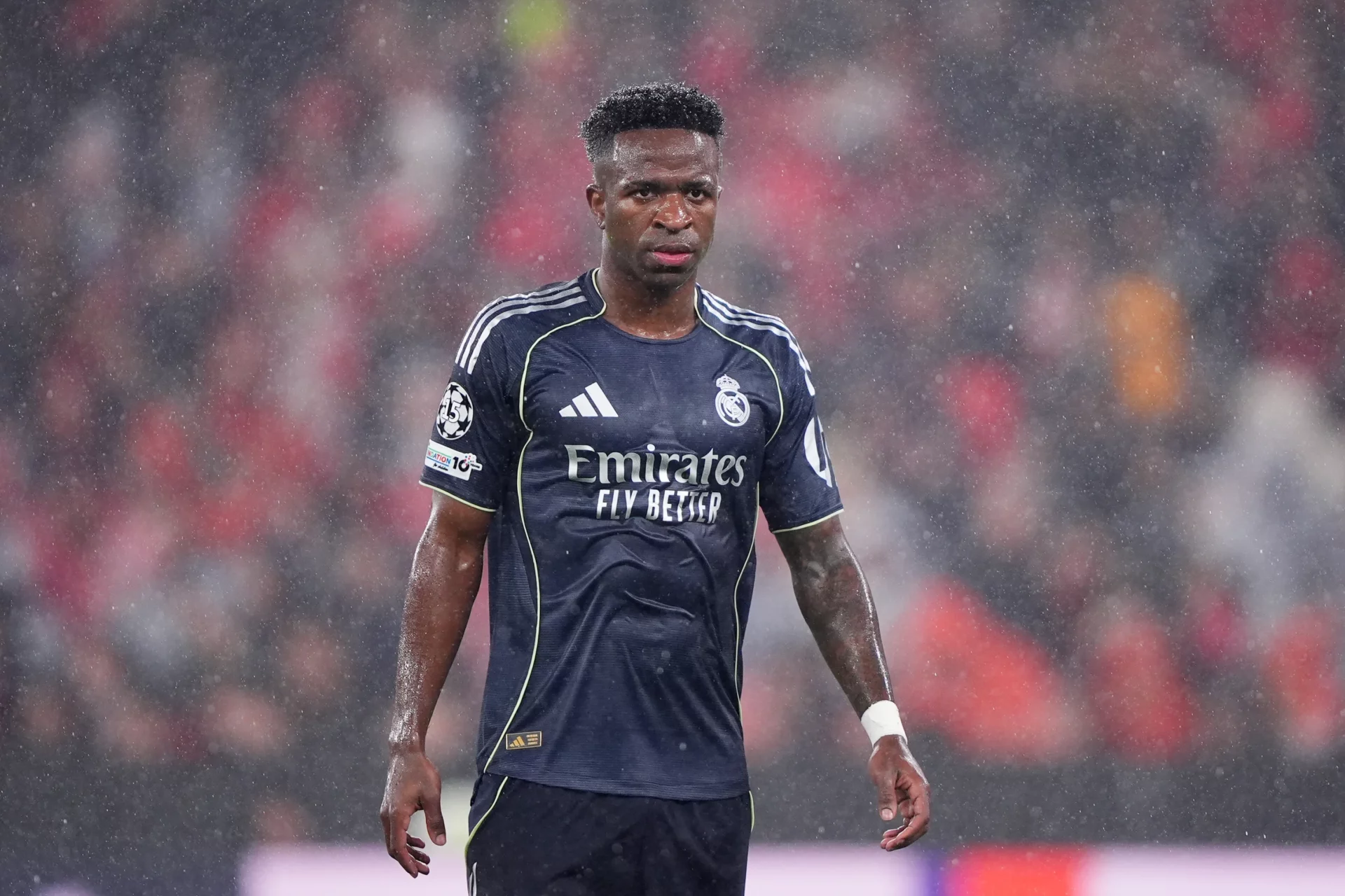 Vinicius, durante la derrota del Real Madrid en Lisboa.