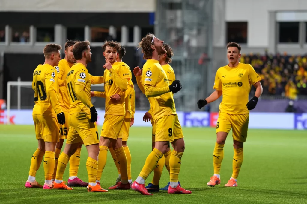 Jugadores del Bodø/Glimt, posible rival del Real Madrid en la Champions League.