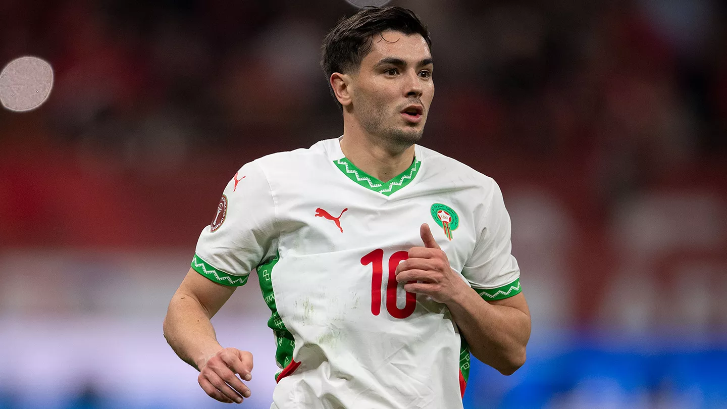 Brahim, durante la final de la Copa África con Marruecos.