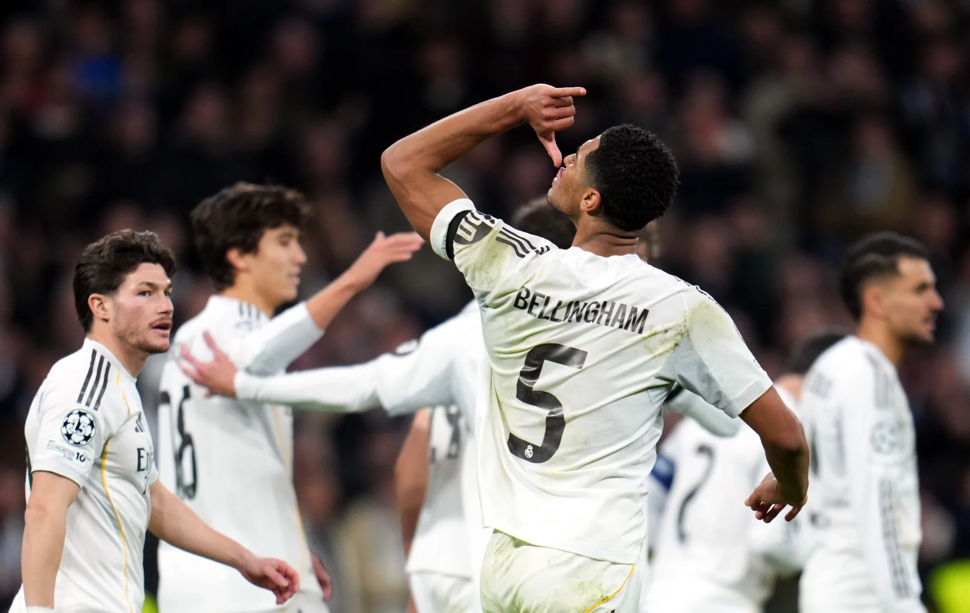 Jude Bellingham responde a las críticas con su celebración contra el Mónaco.