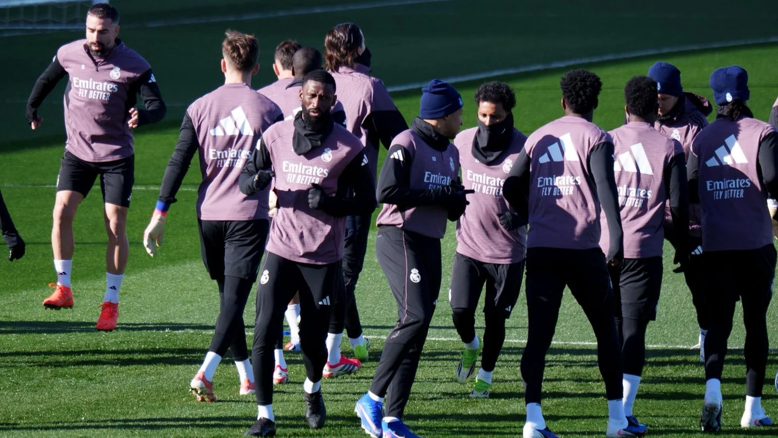 Rüdiger, una de las noticias positivas para el Real Madrid en el último entrenamiento antes del Rayo.