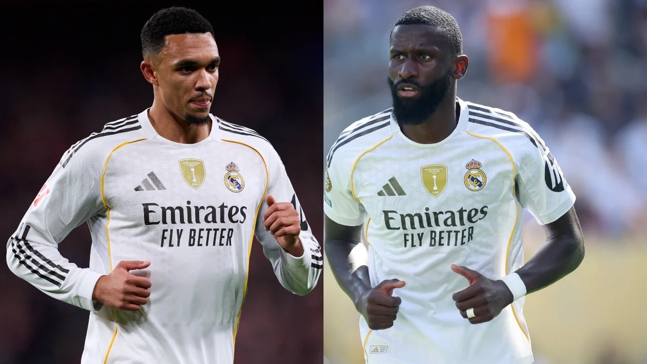 Trent y Rüdiger ya tienen fecha de regreso Trent y Rüdiger, durante un partido del Real Madrid.
