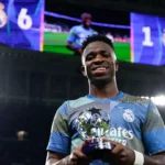 Vinicius ya es historia viva del Real Madrid en la Champions