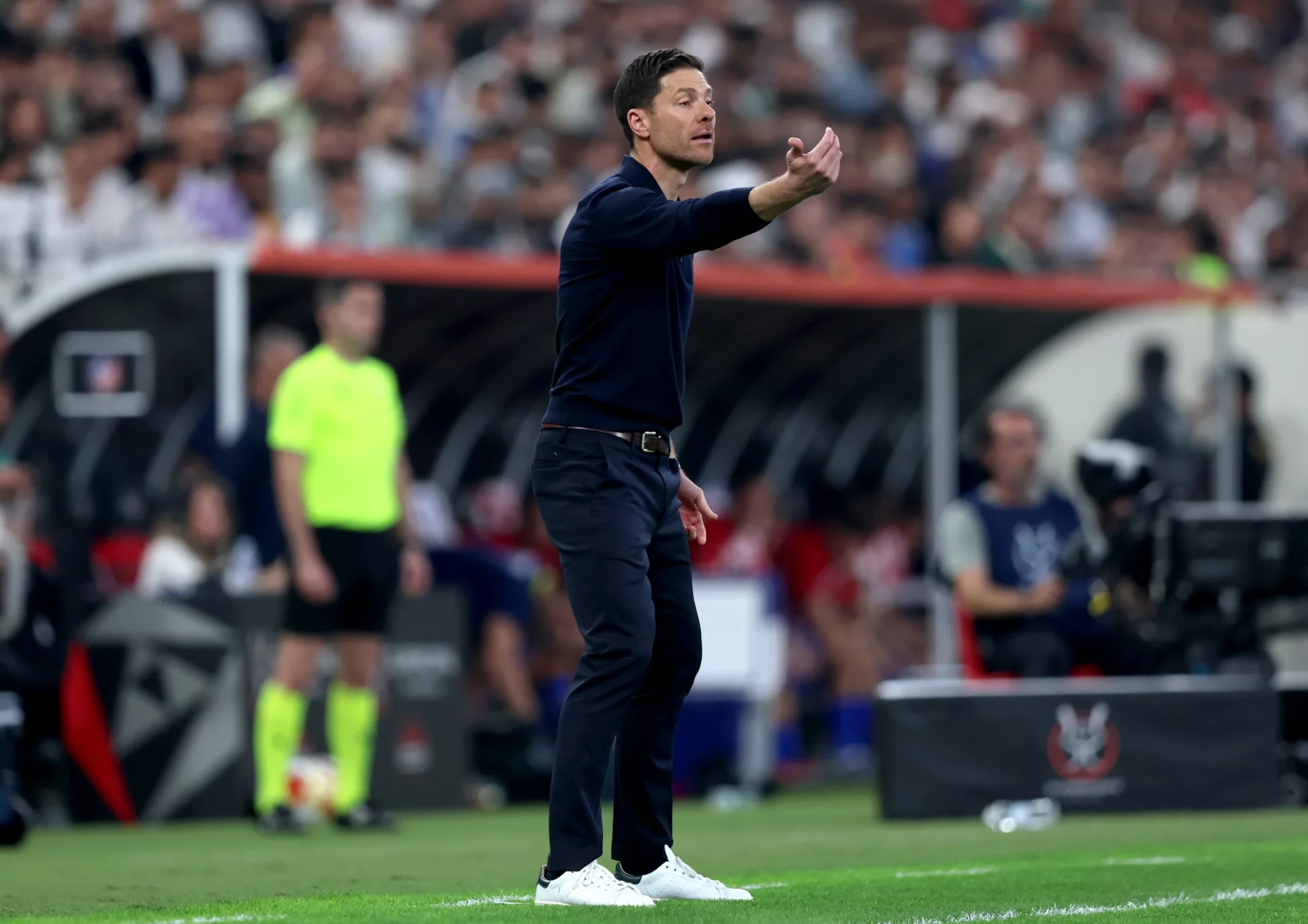 Xabi Alonso, durante la victoria del Real Madrid ante el Atlético de Madrid en la Supercopa