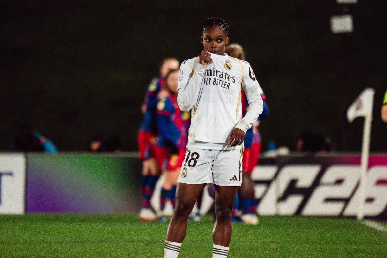 Linda Caicedo, durante el Real Madrid Femenino - Barcelona de Copa de la Reina.