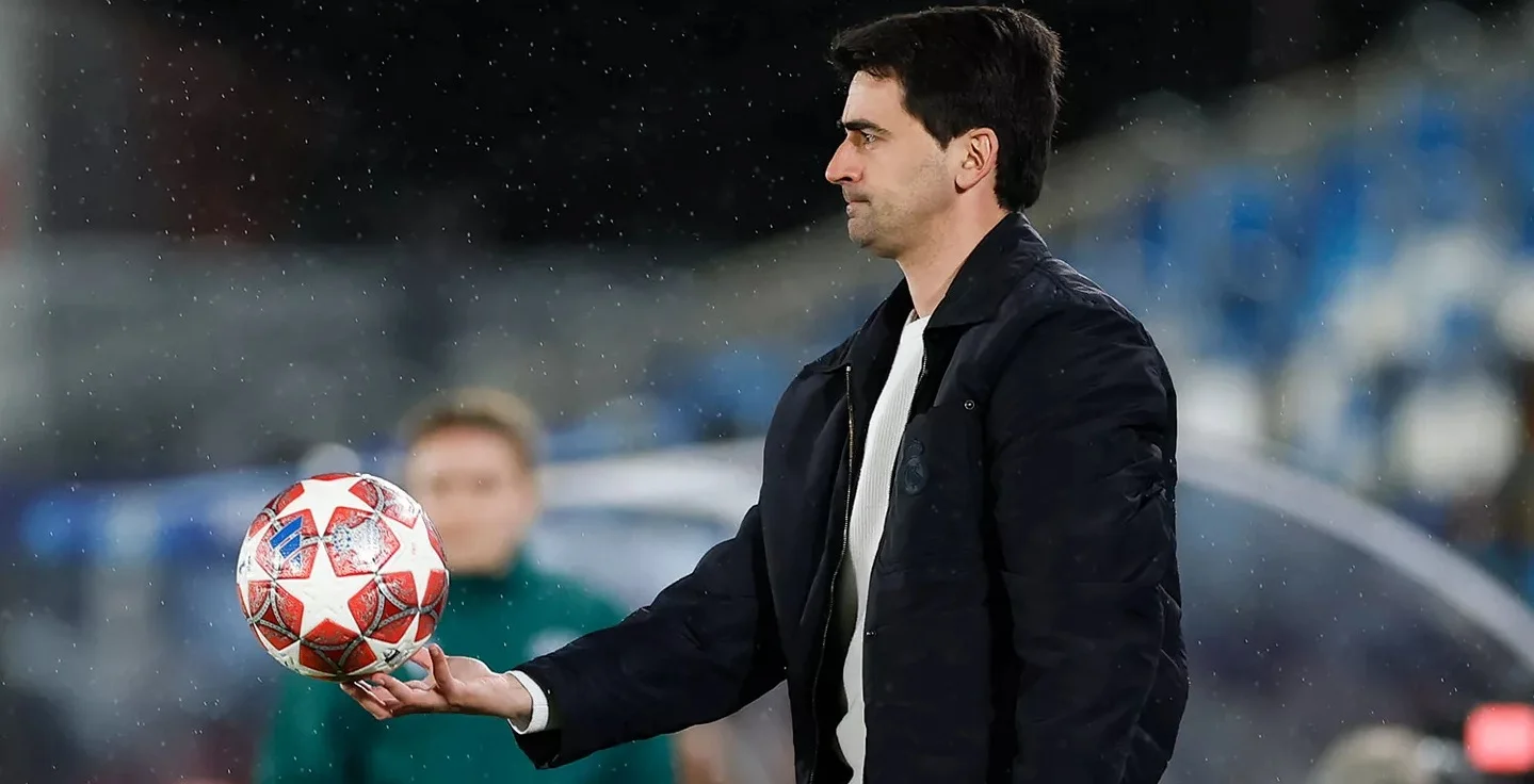 Pau Quesada, durante un partido de Champions League
