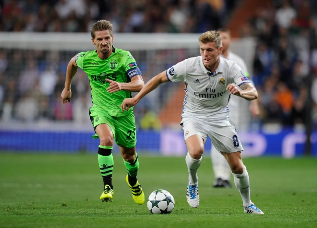 Toni Kroos, durante el último partido de Champions League entre Real Madrid y Sporting CP en 2016.