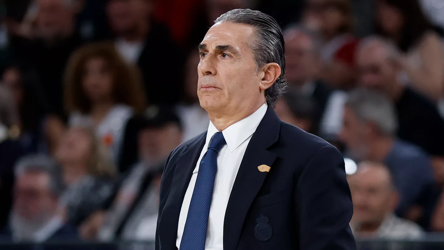 Sergio Scariolo, durante la final de Copa del Rey entre Real Madrid y Baskonia.