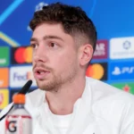 Fede Valverde, antes del Manchester City: «Tenemos que dar todo para que la afición se sienta orgullosa de nosotros»