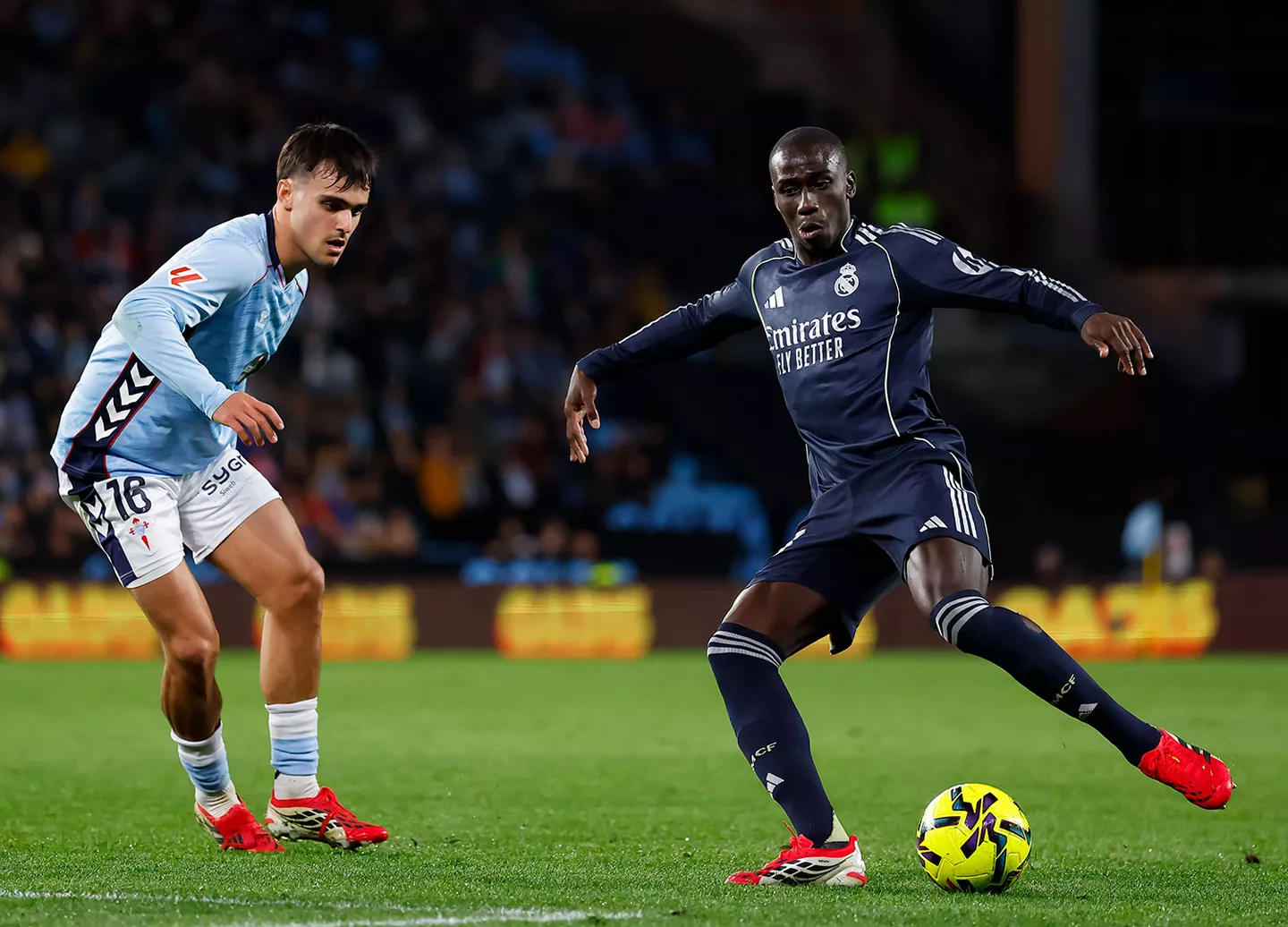 Ferland Mendy, durante la victoria del Real Madrid contra el Celta.