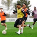El Real Madrid prepara el derbi en Valdebebas con Bellingham y Mbappé