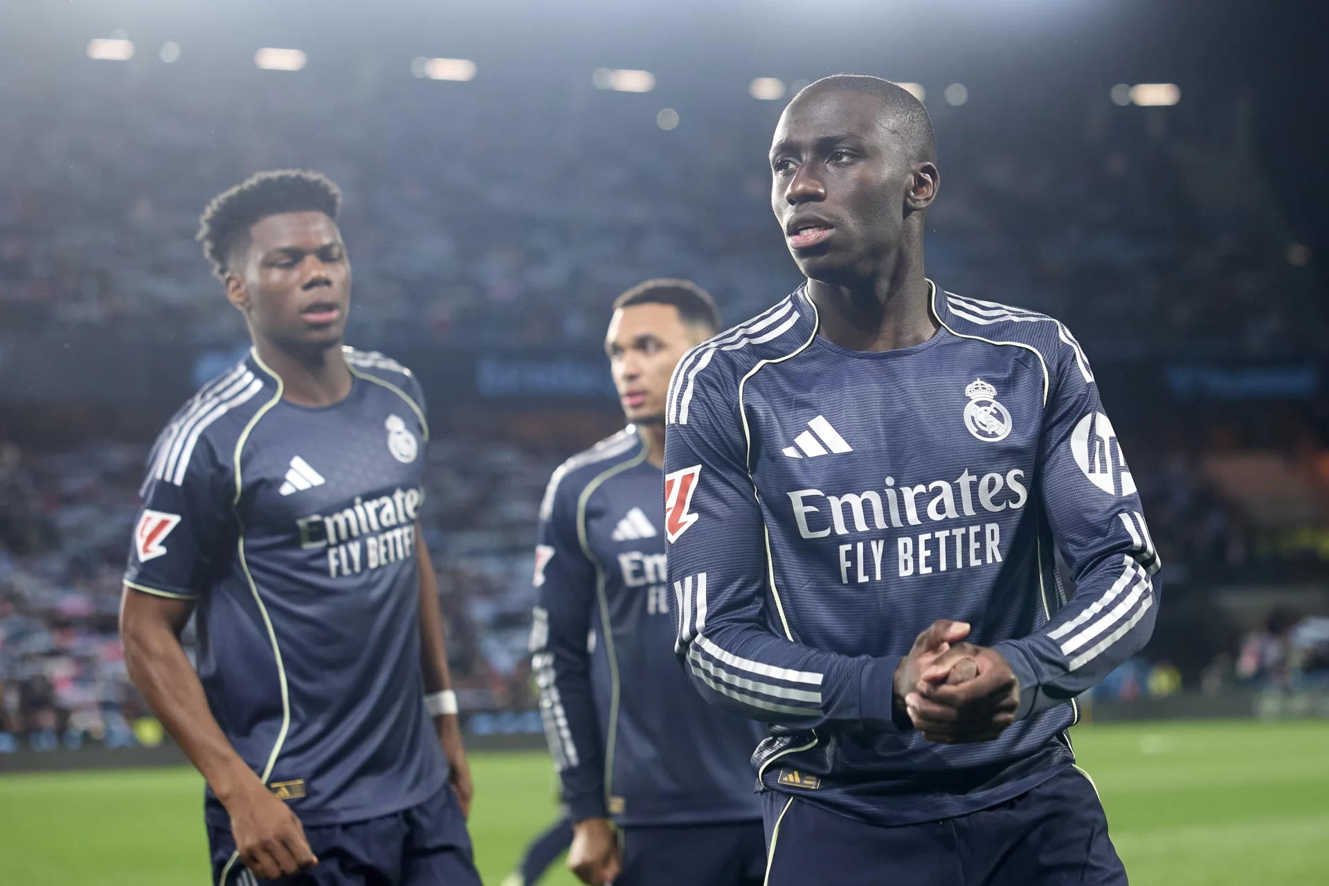 Ferland Mendy y Aurélien Tchouaméni, dos de los jugadores que acabaron siendo duda tras el partido contra el Manchester City