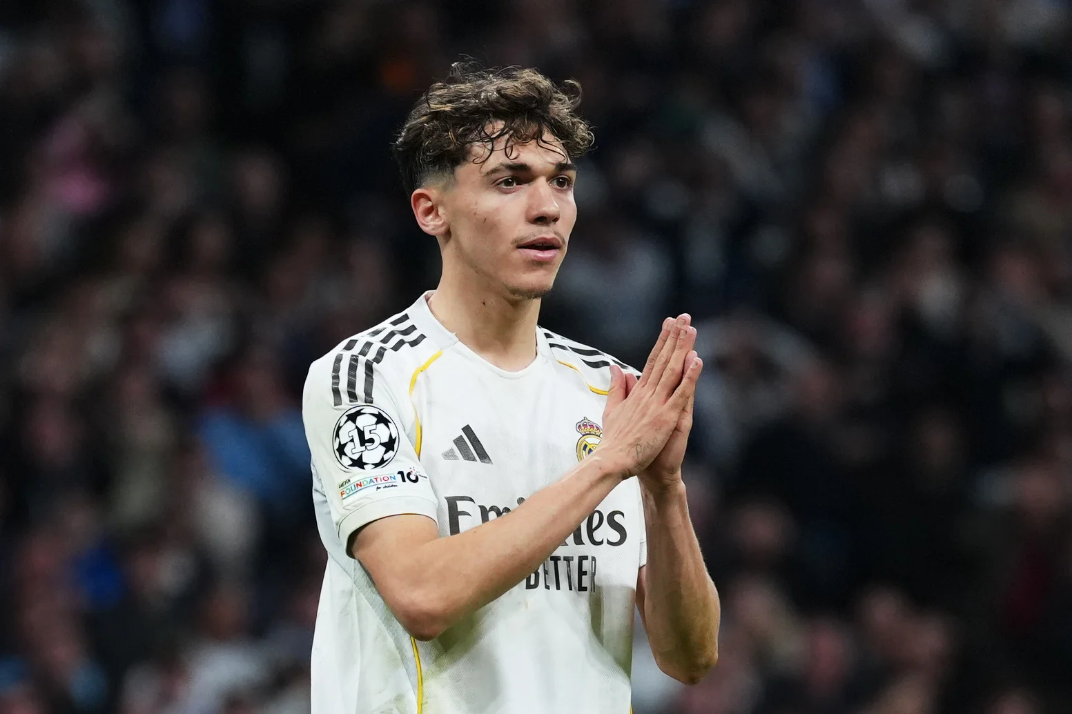 Thiago Pitarch durante el partido entre Real Madrid y Manchester City de Champions League