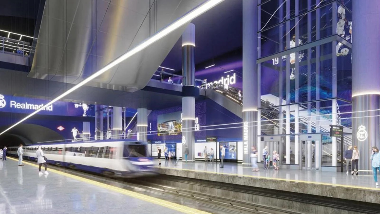 Así avanzan las obras de la nueva estación de Metro del Santiago Bernabéu