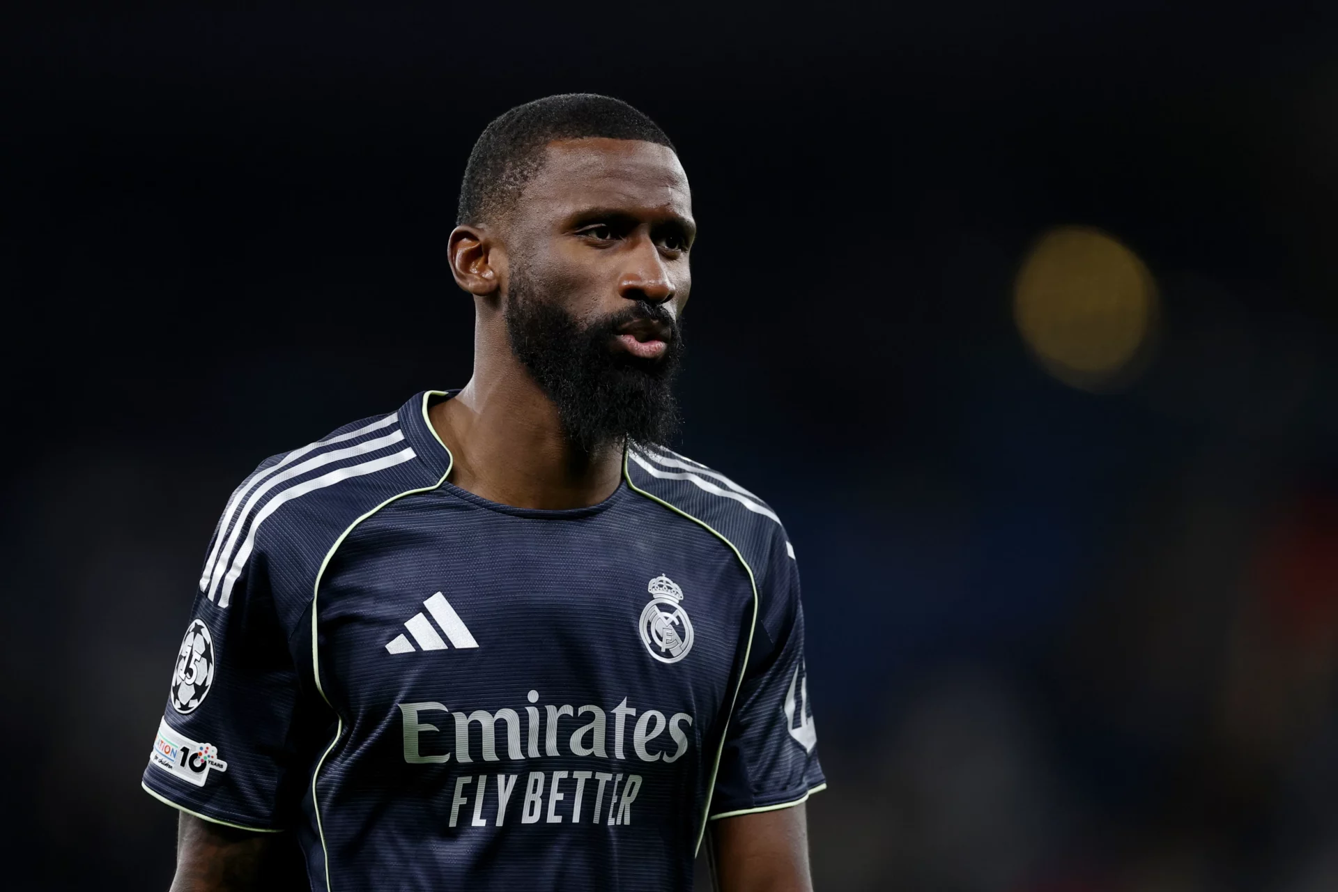 Antonio Rüdiger, durante un partido de Champions League contra el Manchester City.