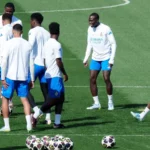 Mendy, la gran novedad en el último entrenamiento del Real Madrid antes del Bayern