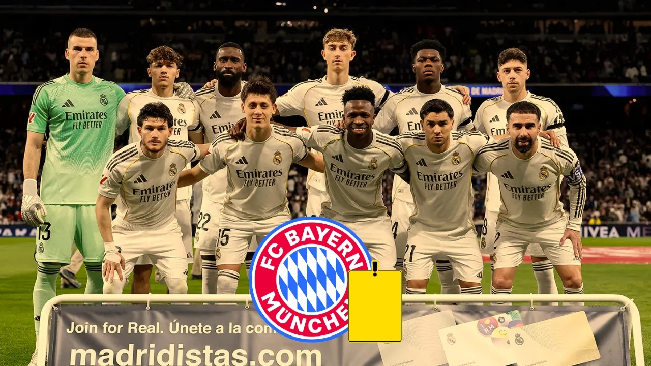 Seis jugadores del Real Madrid están apercibidos de sanción por tarjetas contra el Bayern