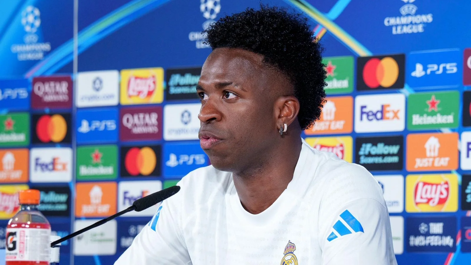 Vinicius Junior habla en rueda de prensa sobre la etapa de Xabi Alonso como entrenador del Real Madrid.