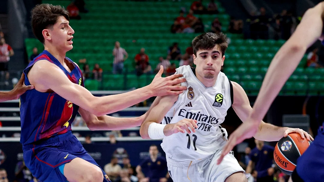Real Madrid 77-85 Barcelona: El Madrid cede en la final de la Euroliga júnior ante un buen Barça