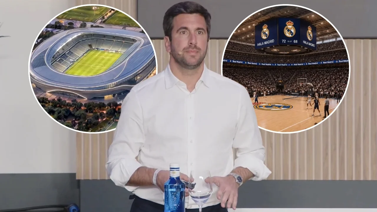 Enrique Riquelme durante el primer acto de presentación de su propuesta electoral a la presidencia del Real Madrid