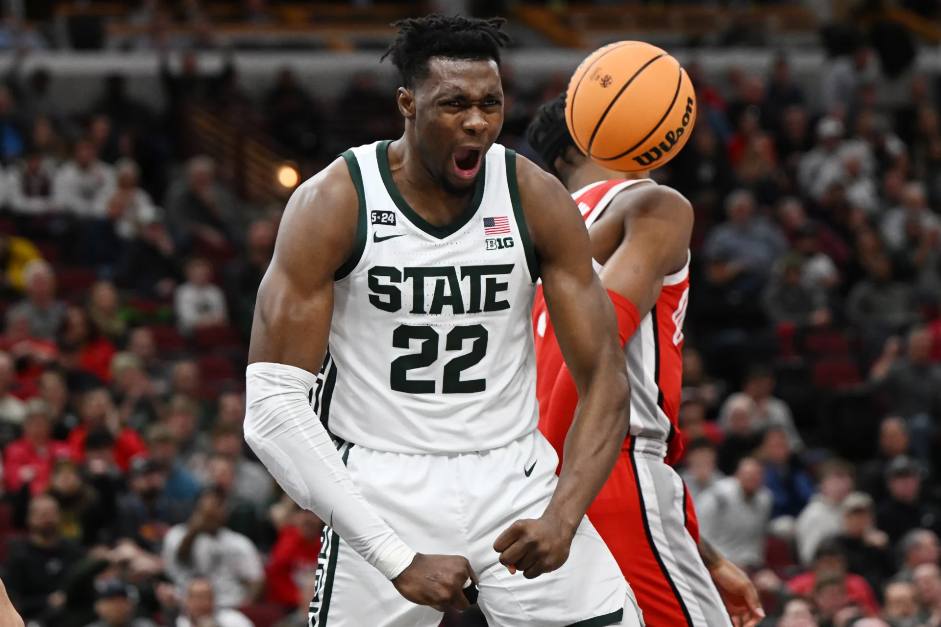 Mady Sissoko, objetivo del Real Madrid Baloncesto en el mercado de fichajes, durante su etapa en la NCAA.