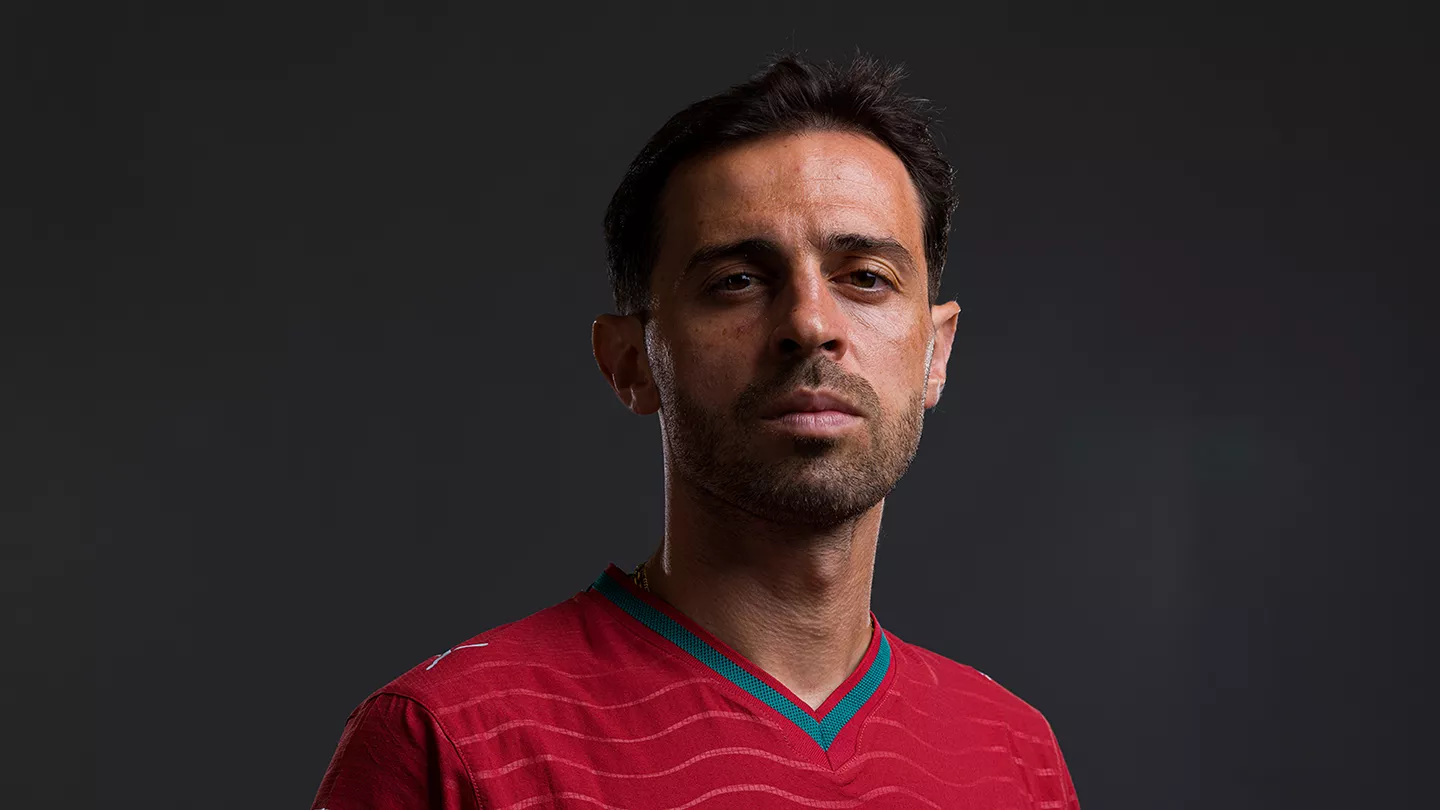 Bernardo Silva, con la camiseta de Portugal, antes de fichar por el Real Madrid.