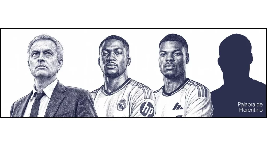 José Mourinho, Ibrahima Konaté, Denzel Dumfries y la silueta de otro posible fichaje.