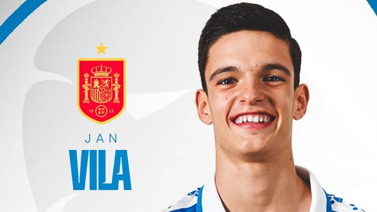 El Real Madrid le gana otro pulso al Barcelona: Jan Vila, la nueva joya que apunta a La Fábrica Jan Vila, durante su etapa como jugador del Espanyol antes de fichar por el Real Madrid.