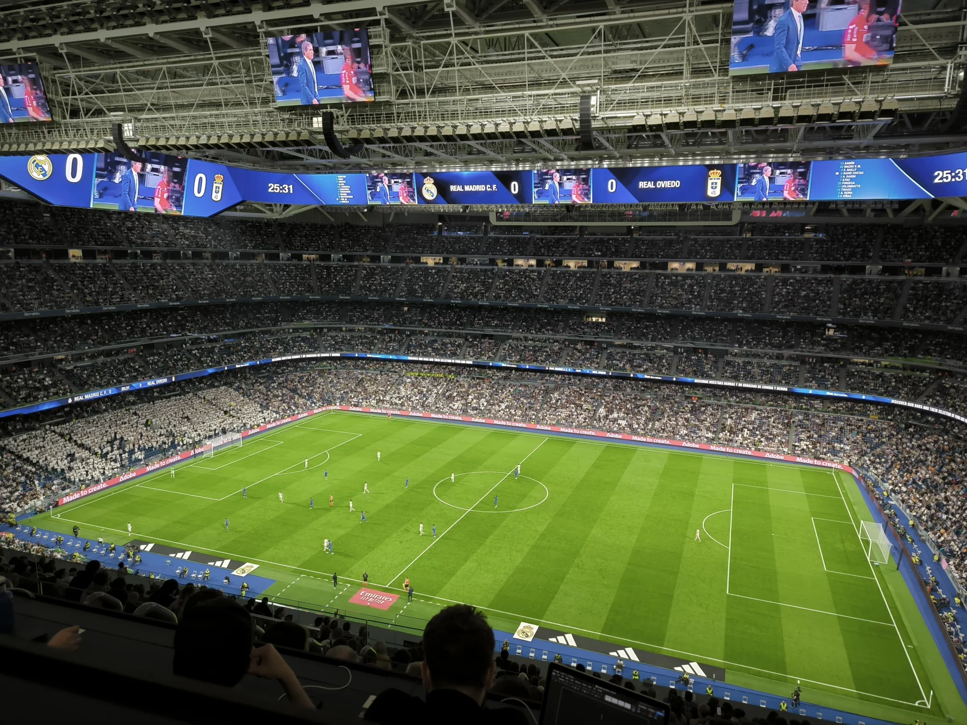 El interior del Santiago Bernabéu tras su remodelación