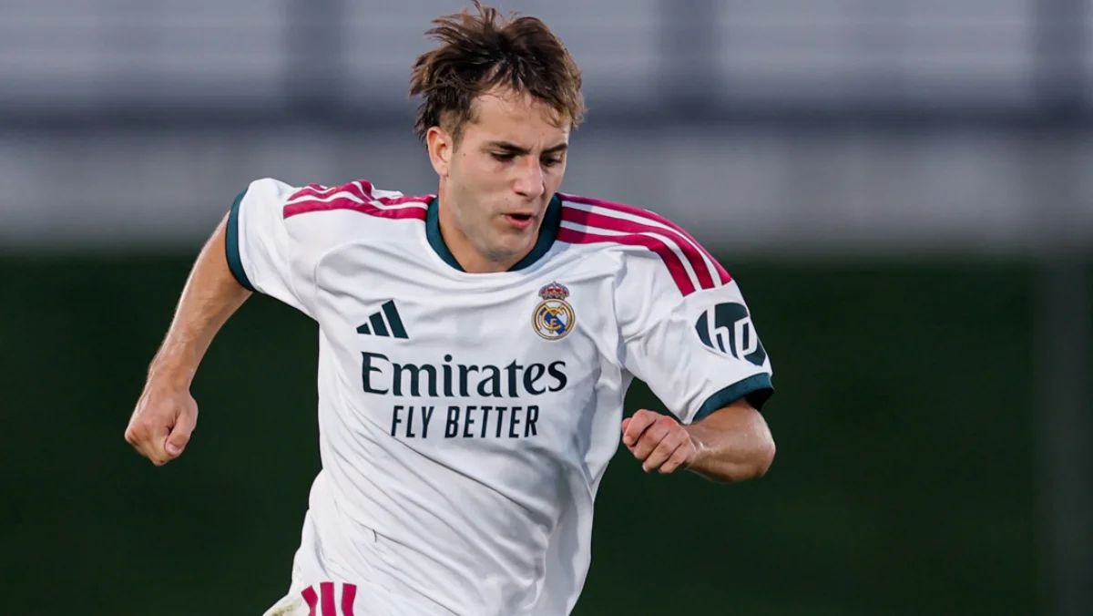 Teruel 0-0 Real Madrid Castilla: el filial no pasa del empate en su estreno Daniel Yáñez durante un partido del Real Madrid Castilla.