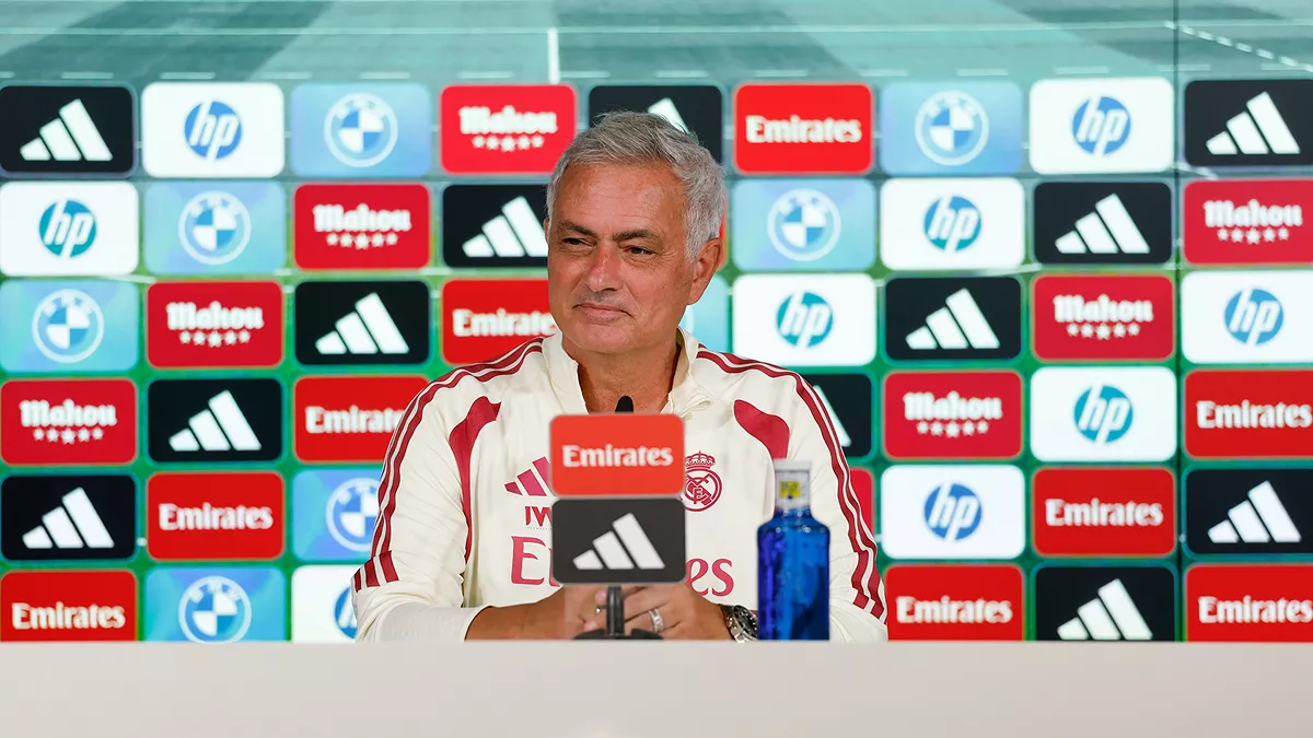 Mourinho, antes de volver al Bernabéu: «No quiero que me reciban de un modo particular» José Mourinho habla en rueda de prensa antes de volver al Santiago Bernabéu.